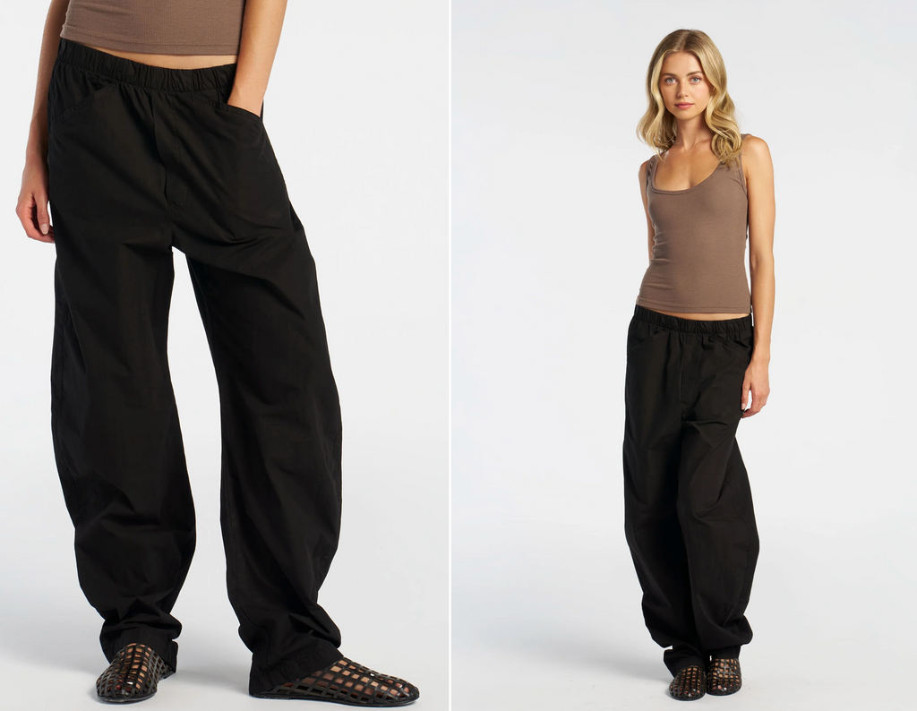 Cotton Citizen Santorini Trouser Jet Black | 4sisters1closet