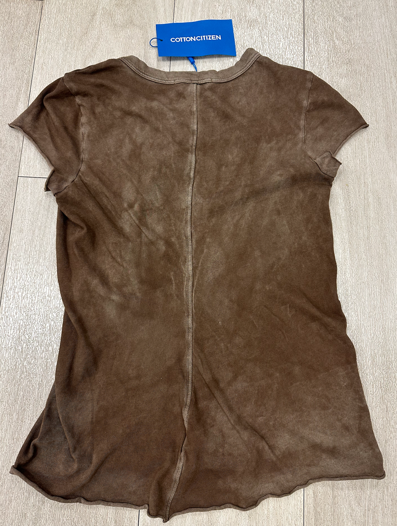 Cotton Citizen Marbella Cap Sleeve Tee Vintage Hazelnut