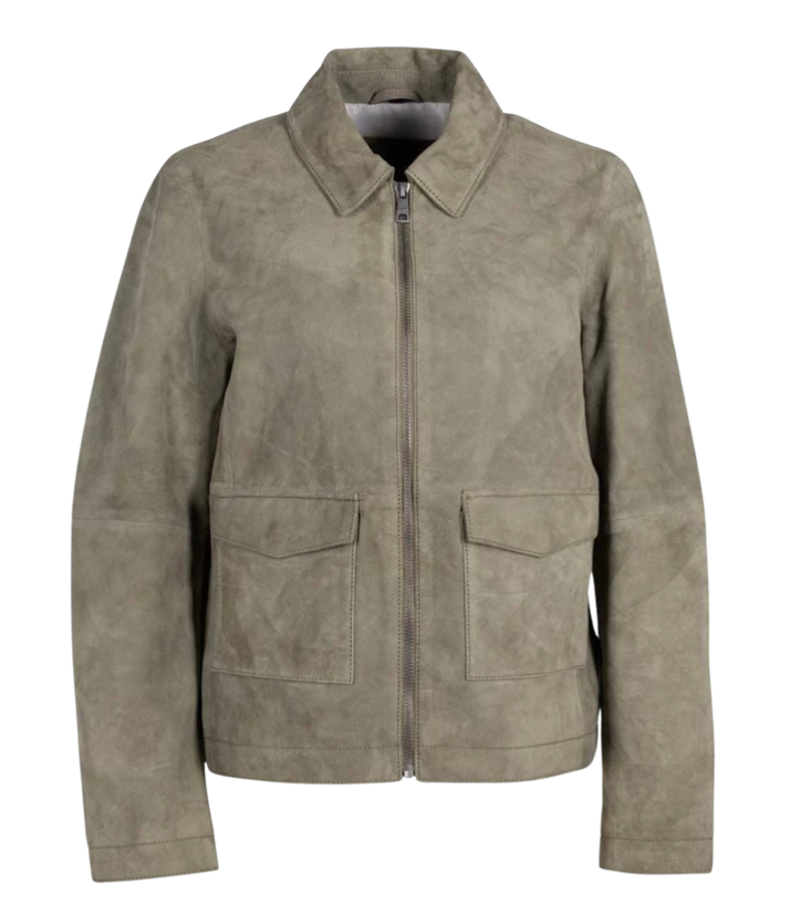  Mauritius Yaima CF Leather Jacket Light Sage | 4sisters1closet