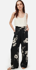 CAMI NYC Bleecker Pant Black Botanical | 4sisters1closet