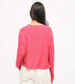 Electric & Rose Lane Long Sleeve Crop Magenta