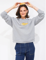 KULE Bagel Oversized Sweatshirt in Heather Grey | 4sisters1closet