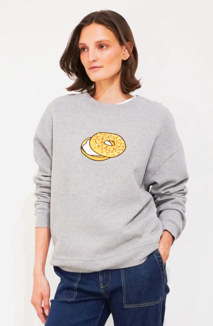 KULE Bagel Oversized Sweatshirt in Heather Grey | 4sisters1closet