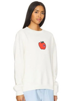 KULE Big Apple Oversized Sweatshirt in Cream