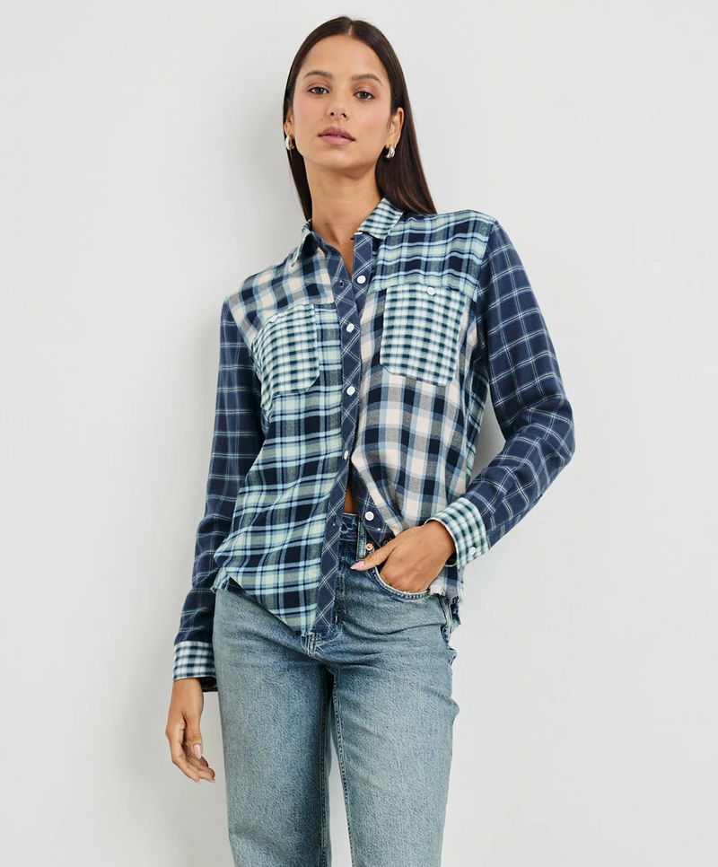 Rails Brando Sky Navy Mixed Plaid | 4sisters1closet