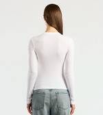 Cotton Citizen Verona Crew Shirt in White | 4sisters1closet