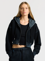 Cotton Citizen Boston Crop Hoodie Vintage Black | 4sisters1closet