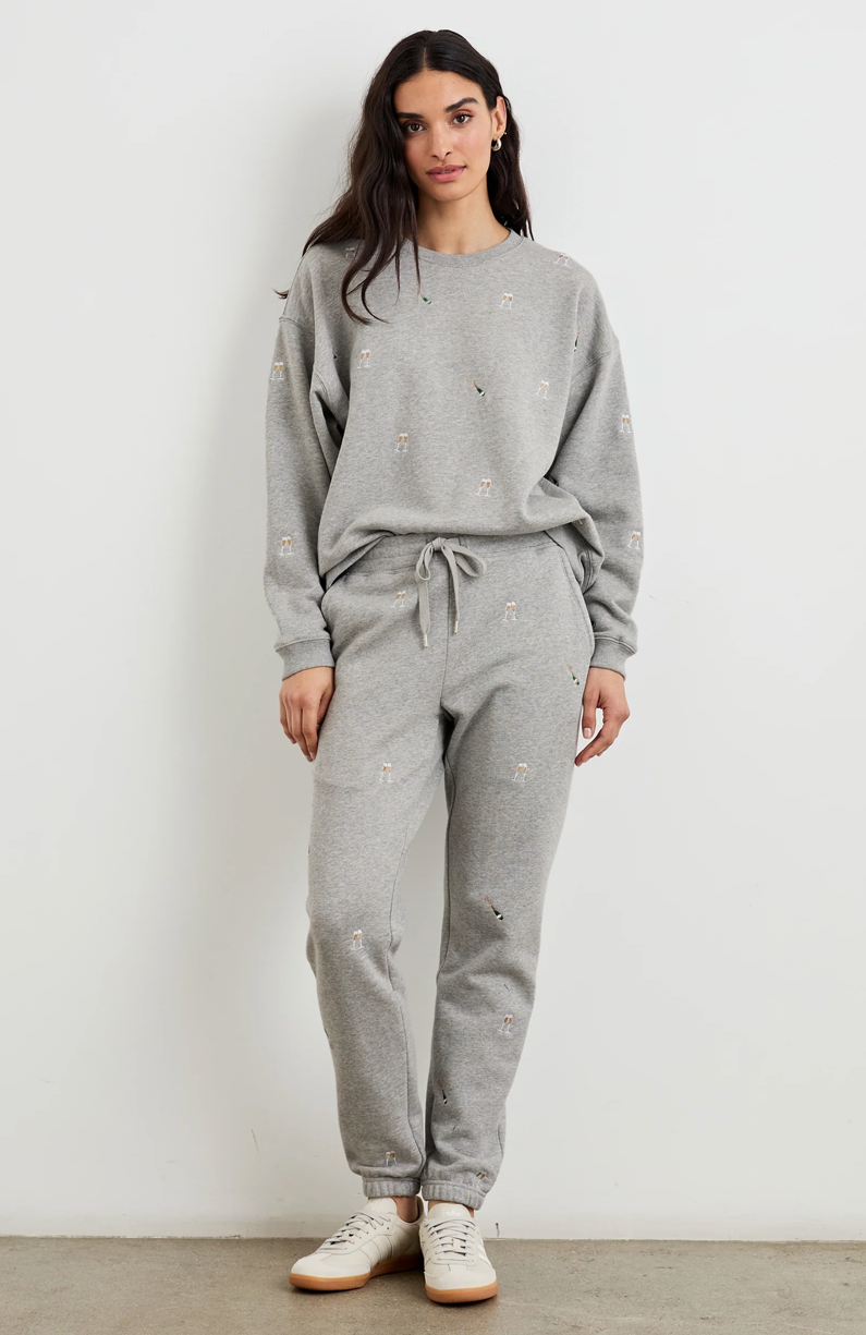 Rails Kingston Sweatpant Champagne Embroidery | 4sisters1closet