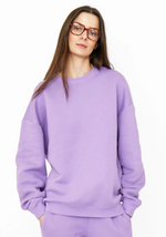 KULE The Oversized Spongee Sweatshirt Lilac | 4sisters1closet