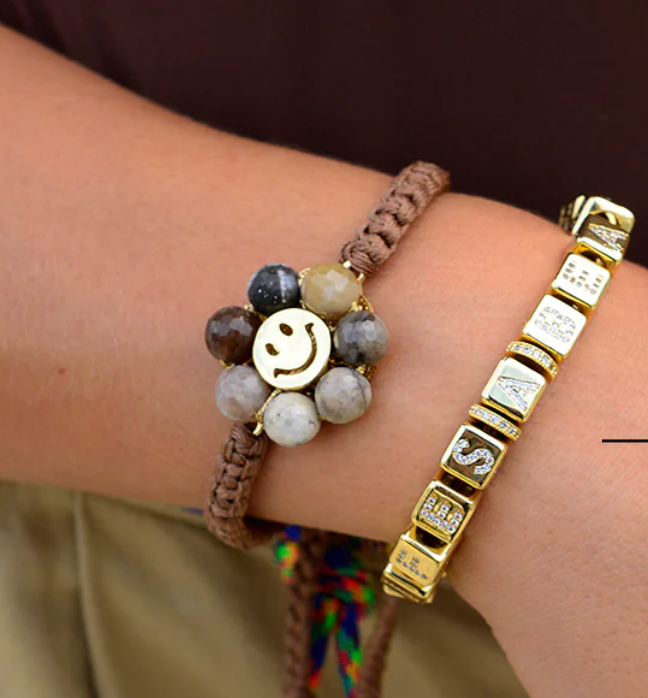 Vanessa Arizaga Golden Daisy Bracelet | 4sisters1closet