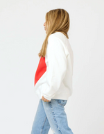 Kerri Rosenthal Benton Imperfect Red Heart Sweatshirt