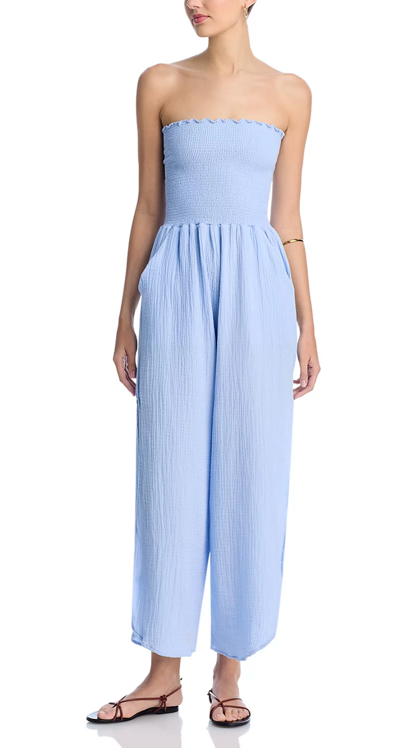 Peixoto Harriet Jumpsuit Cloud Blue Iris | 4sisters1closet