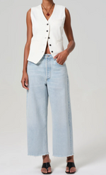 Citizens of Humanity Ayla Raw Hem Crop in Sailor