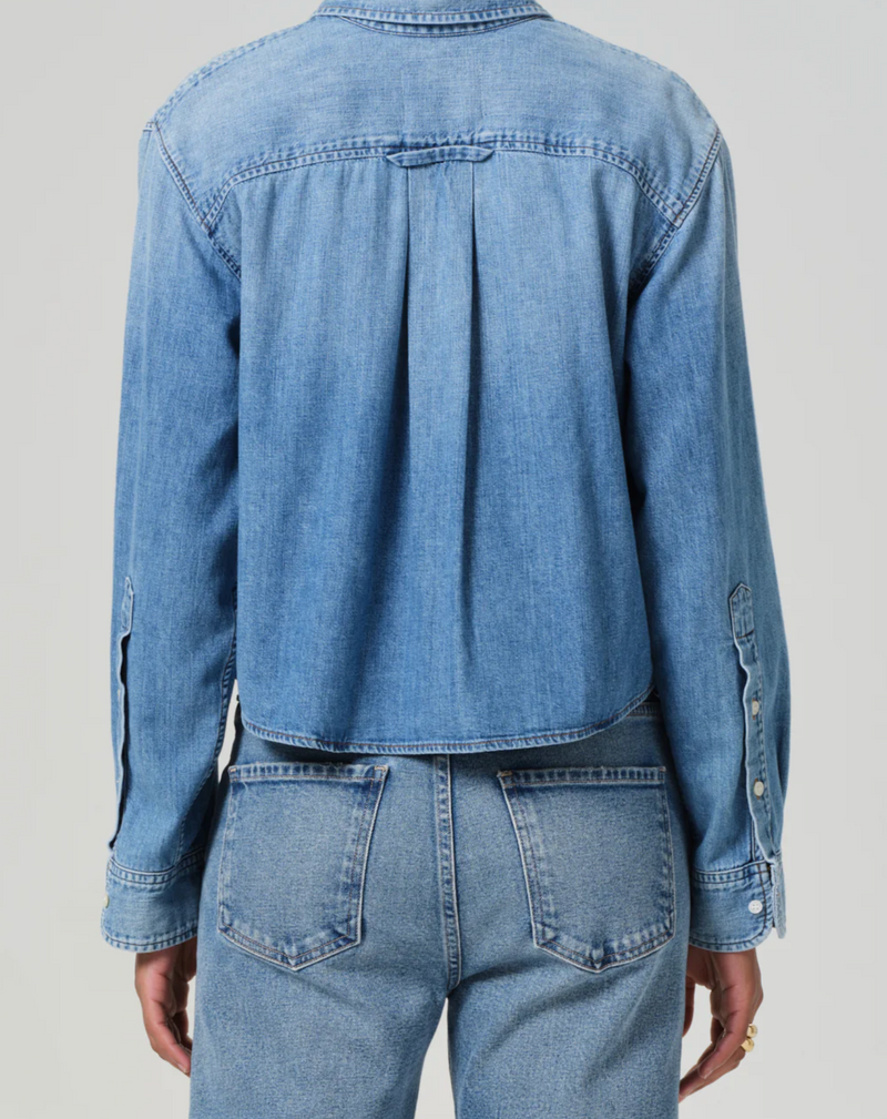 Citizens of Humanity Baby Shay Cropped Shirt | 4sisters1closet