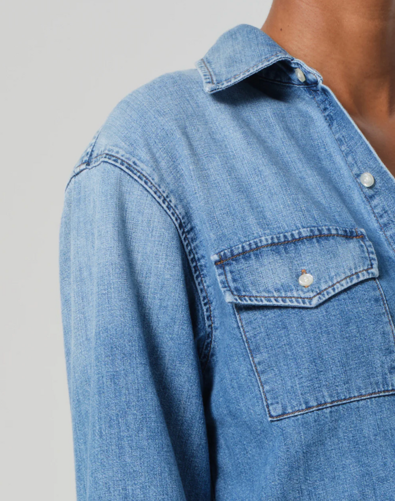 Citizens of Humanity Baby Shay Cropped Shirt | 4sisters1closet