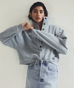 Citizens of Humanity Mirelle Funnel Neck in Hematite | 4sisters1closet