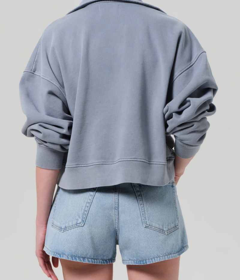 Citizens of Humanity Mirelle Funnel Neck in Hematite | 4sisters1closet