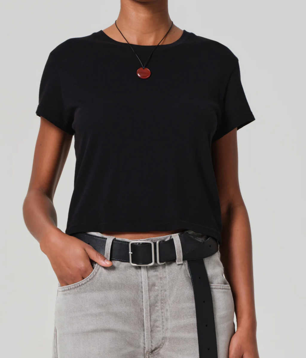 Citizens of Humanity Kyle Tee in Black | 4sisters1closet