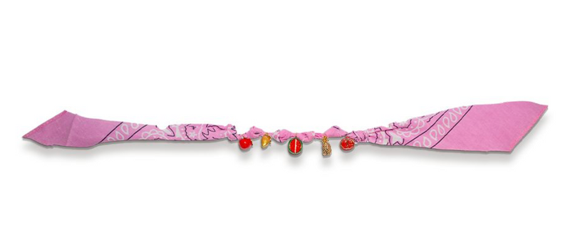 La Blonde Aux Bijoux Cotton Bandana  1 Charm