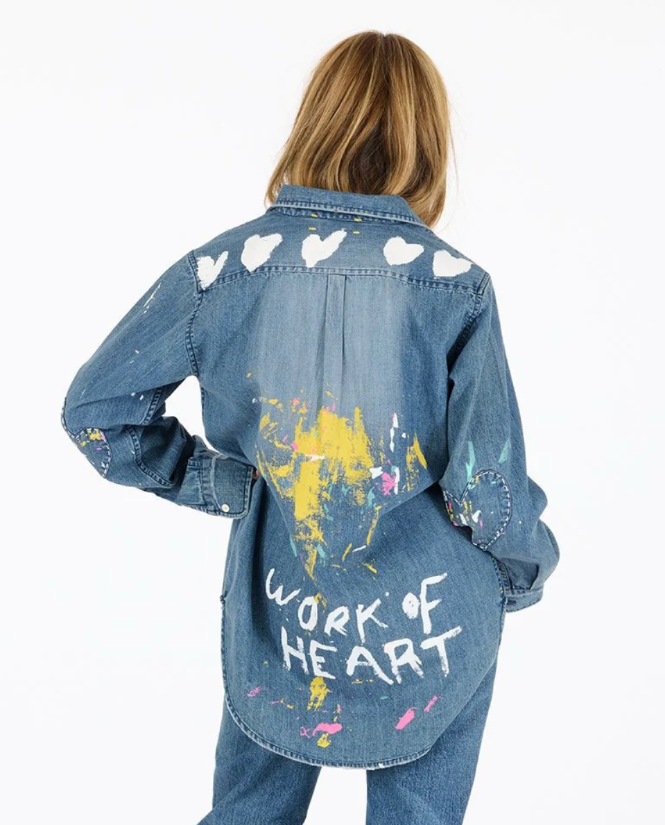 KERRI ROSENTHAL Mia Studio Denim Shirt | 4sisters1closet