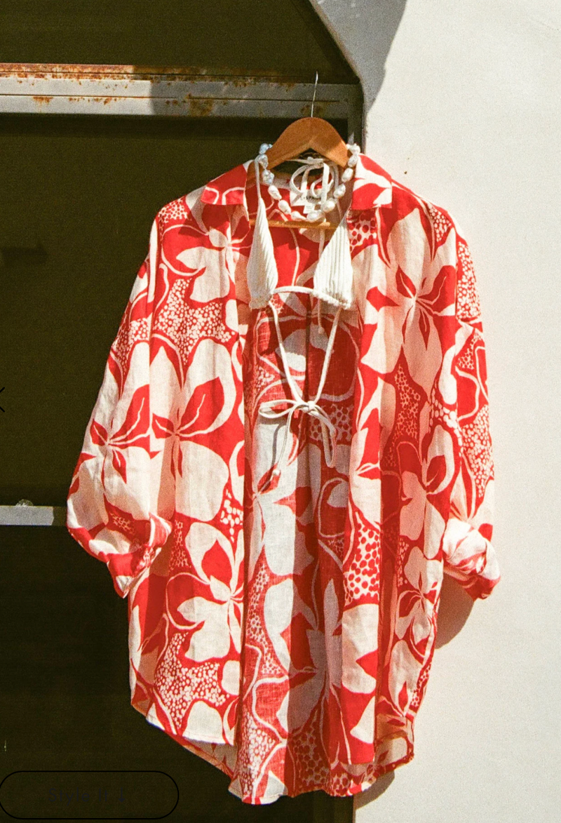 L*SPACE Rio Tunic in HIbiscus Bloom | 4sisters1closet