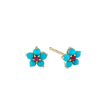 Ariel Gordon Turquoise Tourmaline Aurora Studs | 4sisters1closet