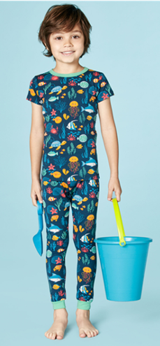 Bed Head Life Aquatic Kids Stretch Short Sleeve Pajama Set