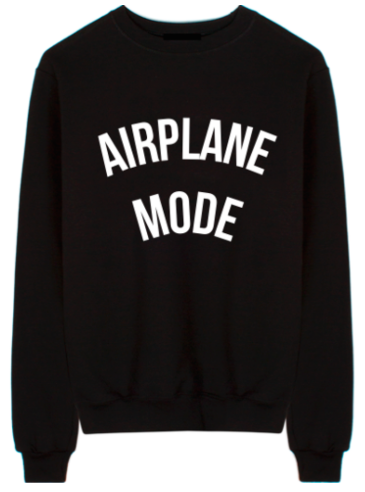 DEPARTURE Airplane Mode Crew Neck Sweatshirt | 4sisters1closet