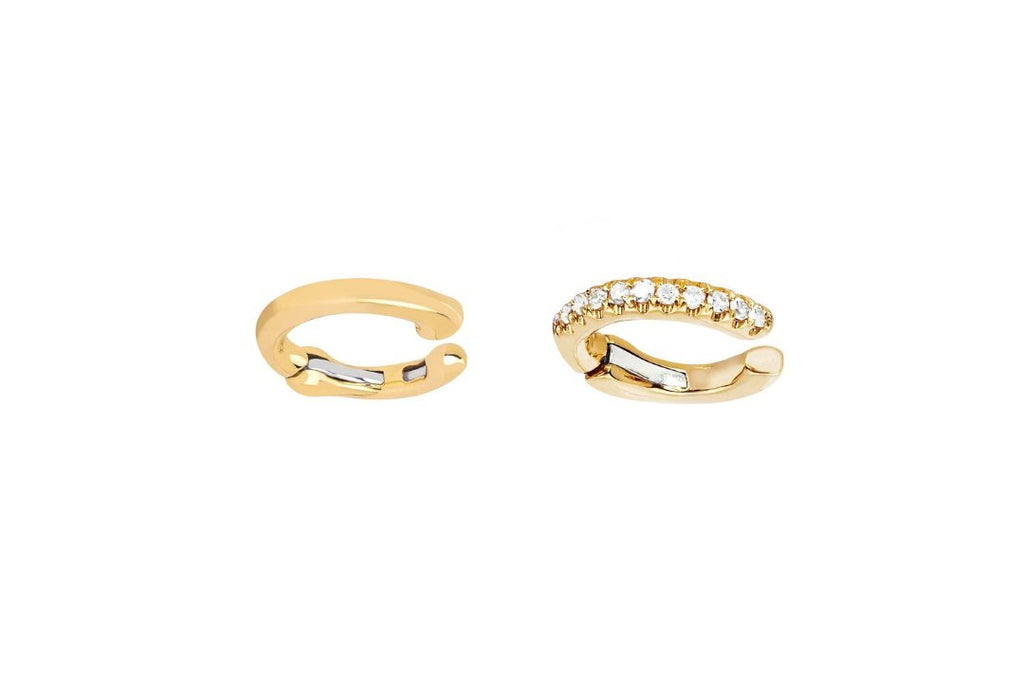 EF Collection Gold Diamond Single Ear Cuff (No Piercing) | 4sisters1closet