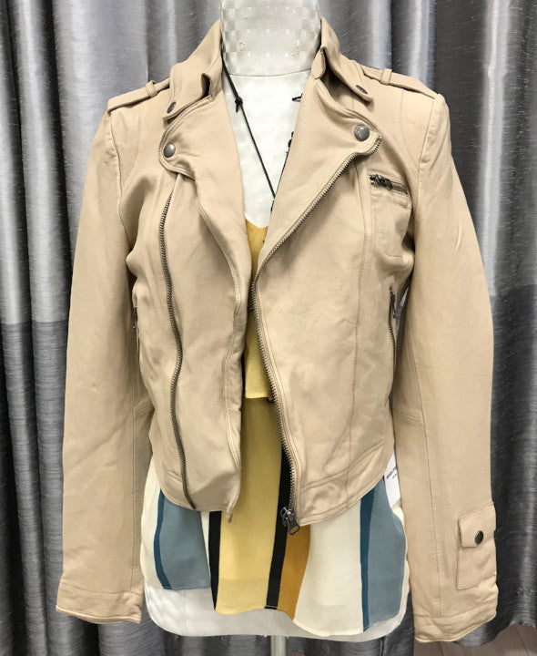 Jakett Josey Washed Leather in Almond | 4sisters1closet