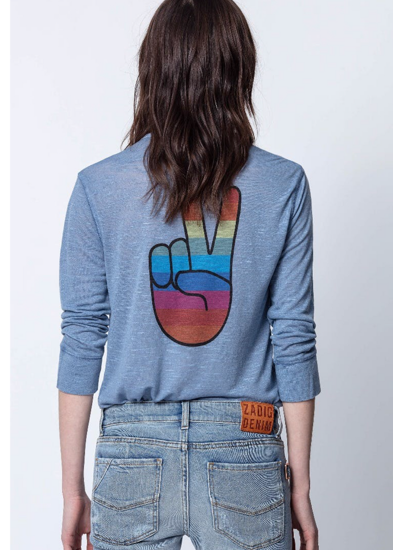 Zadig & Voltaire Andy Rainbow T-Shirt | 4sisters1closet