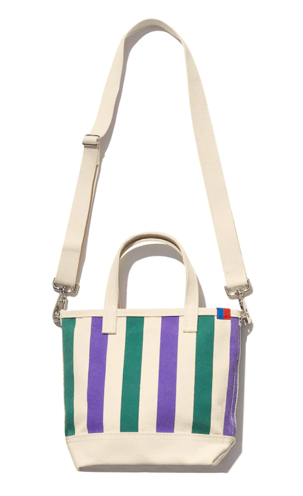 KULE The All Over Striped Bucket GREEN/GRAPE | 4sisters1closet