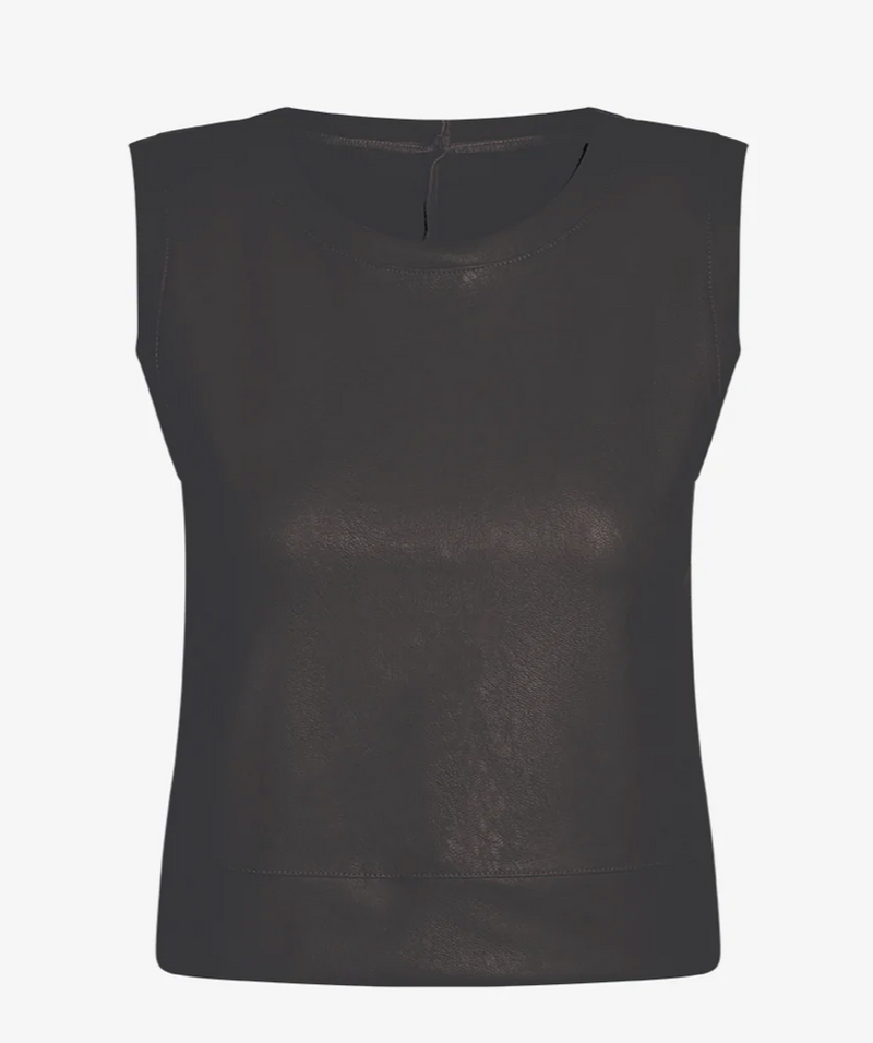 Commando Faux Leather Muscle Tank | 4sisters1closet