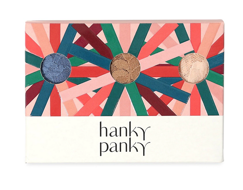 Hanky Panty Valentines Original Rise Thong 3 Pack