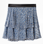 Zadig & Voltaire Jim Burnout Velvet Skirt | 4sisters1closet