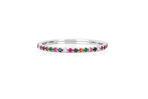 EF Collection Rainbow Collection in White Gold