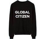 Graphic unisex Global Citizen crew neck sweatshirt. SUPER SOFT 80% COTTON 20% POLYESTER ONLY AVAILABLE IN SIZE SMALL! Sold by 4sisters1closet.